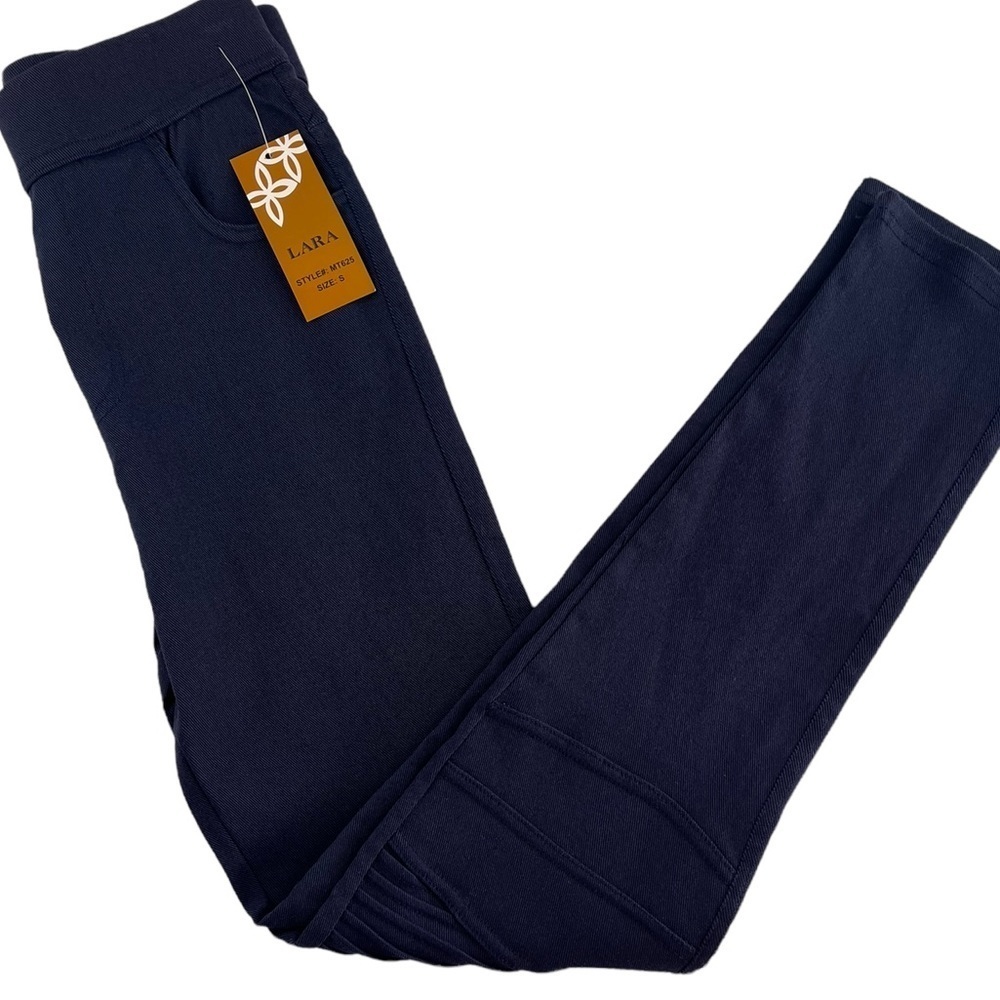 LARA Navy Blue Moto Leggings